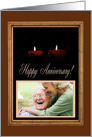 Photo Card, Anniversary, Two Candles card
