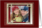 Photo Card, Four Golden Reindeer card