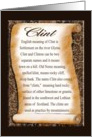 Meaning of Clint, Birthday Greetings card