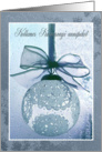 Kellemes Karacsonyi unnepeket, Merry Christmas in Hungarian, Lace card