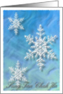 Sung Tan Chuk Ha, Merry Christmas in Korean, Snowflake card