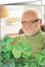 Four Leaf Clover Photo Card, St Patrick’s Day card