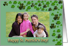 Clover Photo Card, Happy St. Patricks Day card