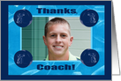 Thanks, Coach Photo Card, Hockey Pucks and Players card