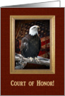 Court of Honor, Proud Bald, Eagle Scout Award Invitation card