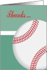 Thanks to Baseball Coach card