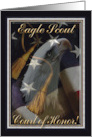 Eagle Profile with American Flag & Tassels, Eagle Scout Court of Honor card
