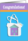Congratulations on buying your house, House in the Bag card