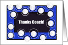 Thank You Volleyball Coach, Volleyballs, Blue card