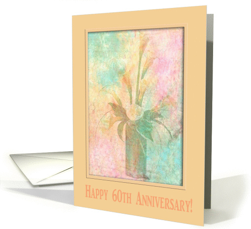 Calla Lily 60th Wedding Anniversary card (1005871)
