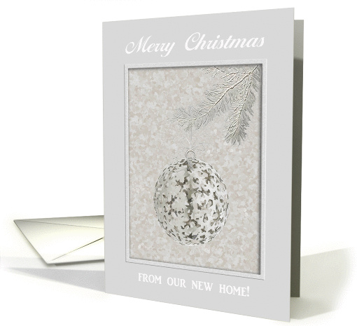 Snowflake Ornament, Merry Christmas from our new home card (1007447)