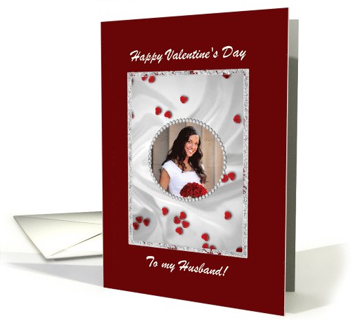 Happy Valentine's Day Birthday for Husband, Red Hearts on... (1018649)