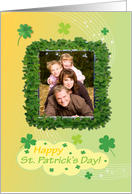 Shamrock Photo Card, St. Patrick’s Day card