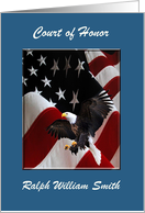 Eagle Scout Court of Honor, Custom Text, Soaring with the Eagles card