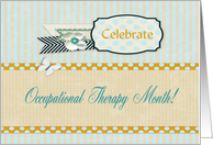 Celebrate Occupational Therapy Month, Flower and Butterfly card