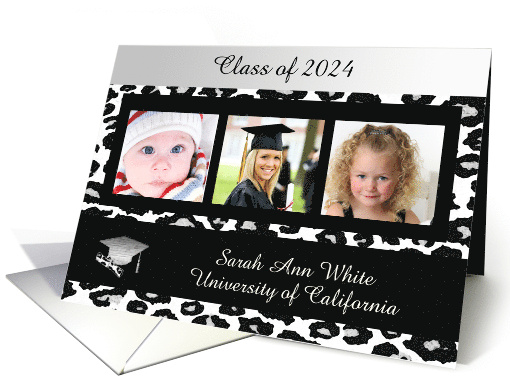 Cheetah Print Photo Card, Graduation Announcement, For... (1078990)