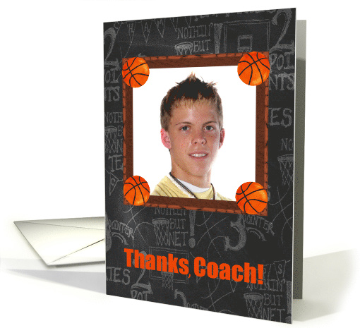 Basketball Photo Card, Thanks, Coach! card (1079766)