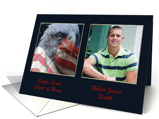 Eagle Close up with American Flag, Eagle Scout Award,... (1091920)