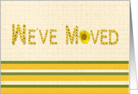 We’ve Moved Announcement, Sunflower card