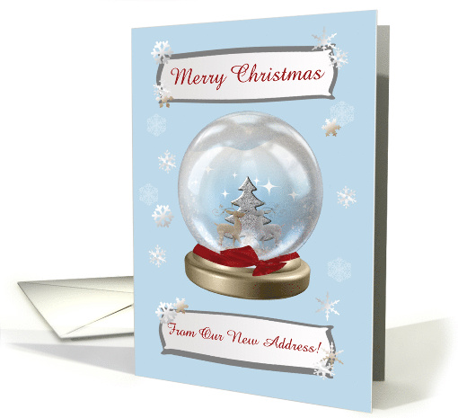 Snow Globe Deer, Tree & Snowflakes, From Our New Home,... (1105524)