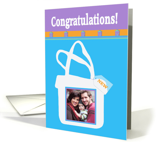 Congratulations on buying your house, House in the Bag, Photo card