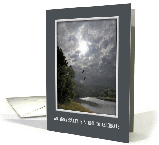 Land and Water, An anniversary is a time to celebrate card (175696)