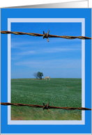 Lone Horse, Blank inside card