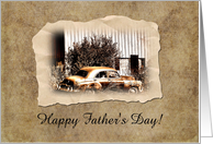 Old Vintage Car, Father’s Day, Custom Text card