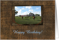Friendly Welcome, Happy Birthday, Custom Text card