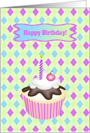 Cupcake with Cherry, Birthday card