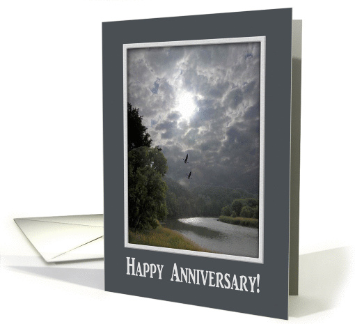 Happy Anniversary, Land and River card (211085)
