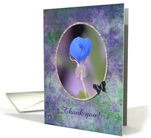 Water Iris, Thank you, Custom Text card (214027)