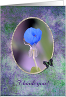 Water Iris, Thank you, Custom Text card