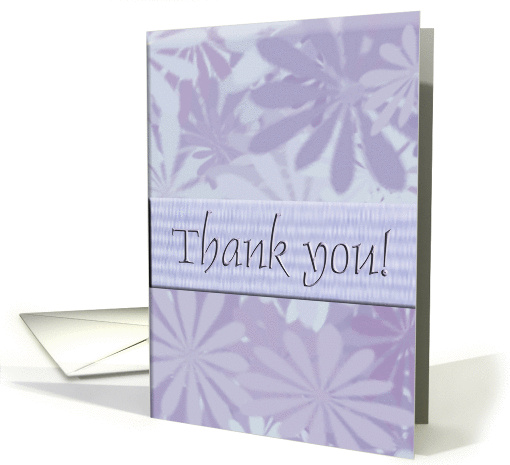 Blue flowers/Thank you! card (217312)