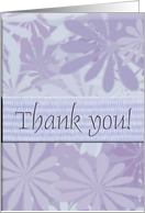 Blue flowers/Thank you! card