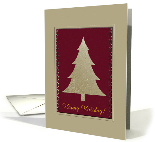 Tree, Happy Holidays, Custom Text card (225551)