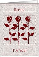 Three Roses/Blank card