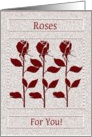 Three Roses/Blank card