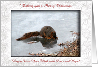 Icey Drink!, Merry Chrstmas, Custom Text card