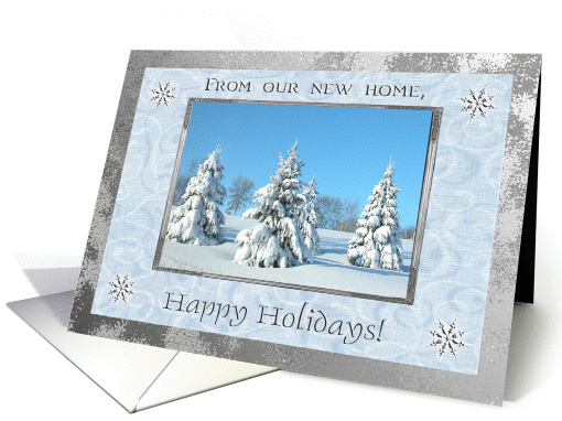 Snow Trees, From our new home Happy Holidays card (252054)
