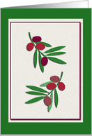 Holly Berries Invitation card