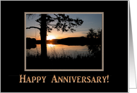 Mountain Sunset, Anniversary! card
