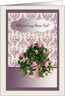 Basket of Flowers, Flower Girl card