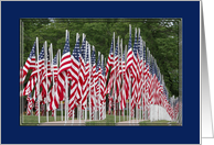 American Flags, Veterans Day card