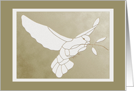 Peace Dove card