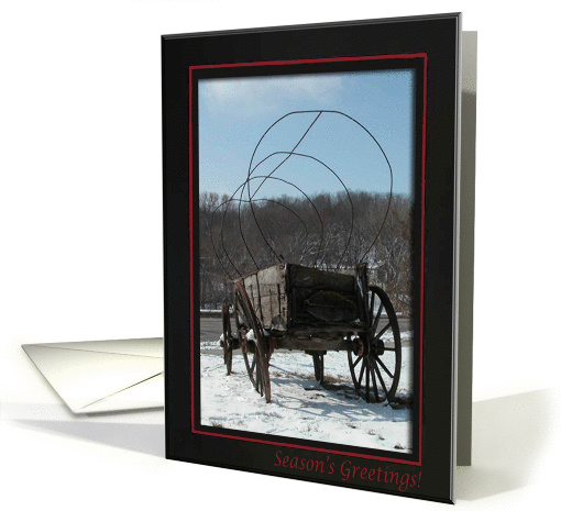 Covered Wagon/Season's Greetings card (287705)