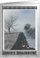 Goosey Christmas Adventure!, New Address, We’ve Moved card