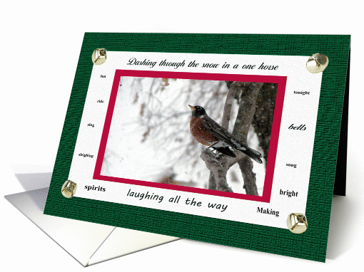 Robin Dashing through the Snow, Cousin card (316024)