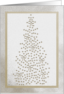 Tree of Stars and Bows in Gold, For Son & Daughter in Law card
