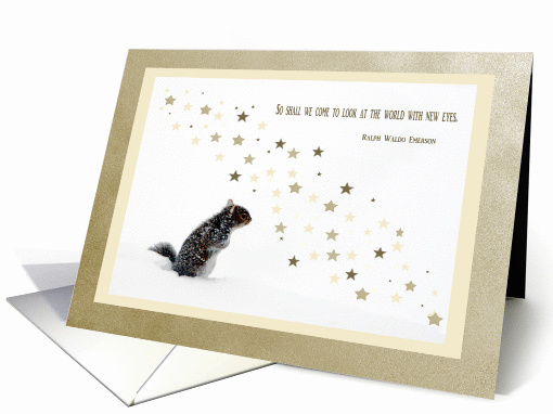 Squirrel, New years card (324827)